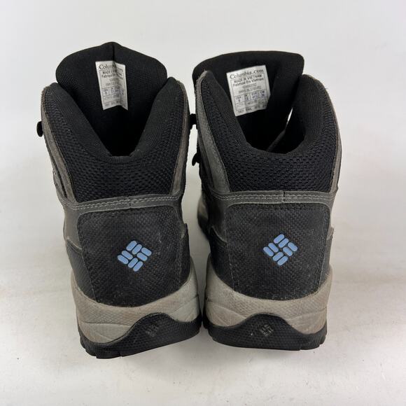 Columbia newton ridge plus size 9 grey leather waterproof athletic hiking boots - Picture 7 of 11